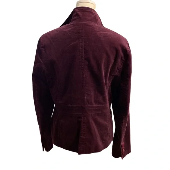 TALBOTS velvet plum blazer jacket - Picture 9 of 11